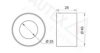 PORSC 92810557104 Deflection/Guide Pulley, timing belt